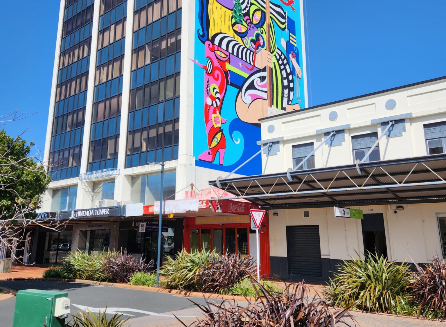 Hinemoa Tower Mural Rotorua English Language Academy (RELA)